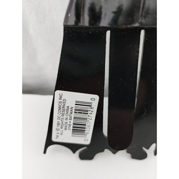 Vintage 1992 Applause Batman Bookmark Figural Page Marker Clip Figure Cape 4" - Picture 3 of 6